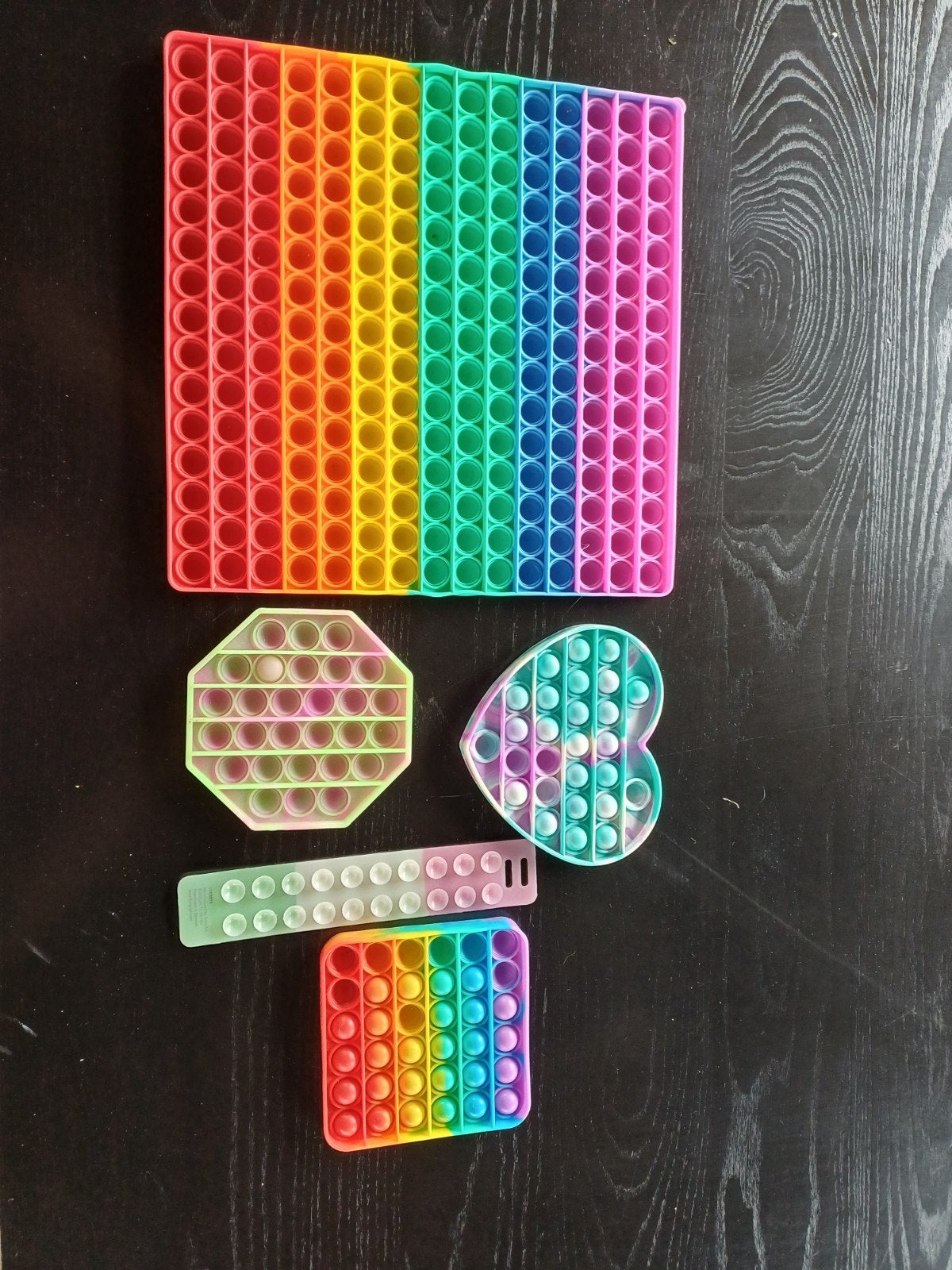 Grote Pop It Fidget Speelgoed Set - Regenboog Kleuren, Kinderen en Baby's, Speelgoed | Overig, Ophalen, Jongen of Meisje