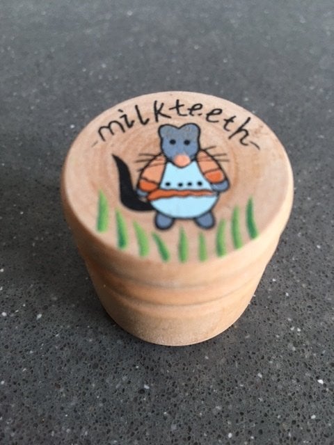 Houten tanden-doosje (muis en beertjes), Ophalen of Verzenden, Nieuw