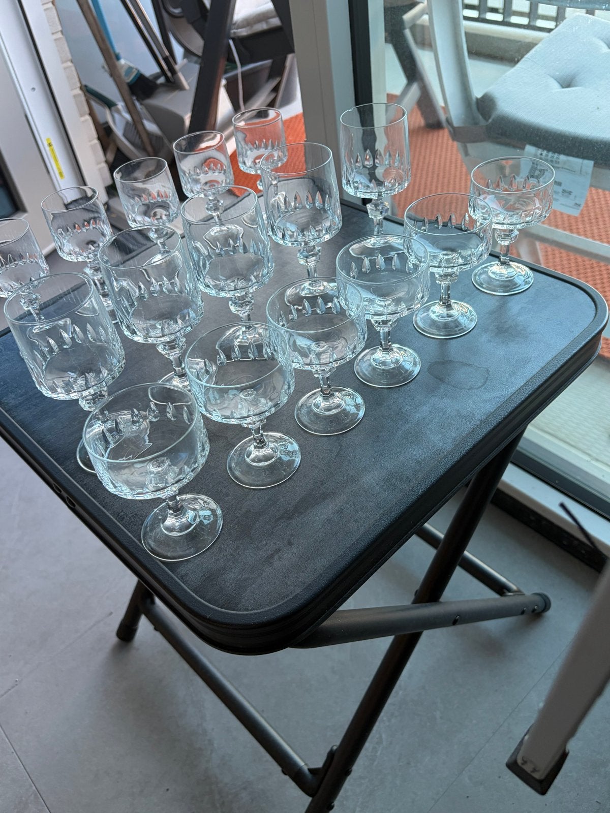 Onderdelen van kristallen glasservies, Ophalen of Verzenden