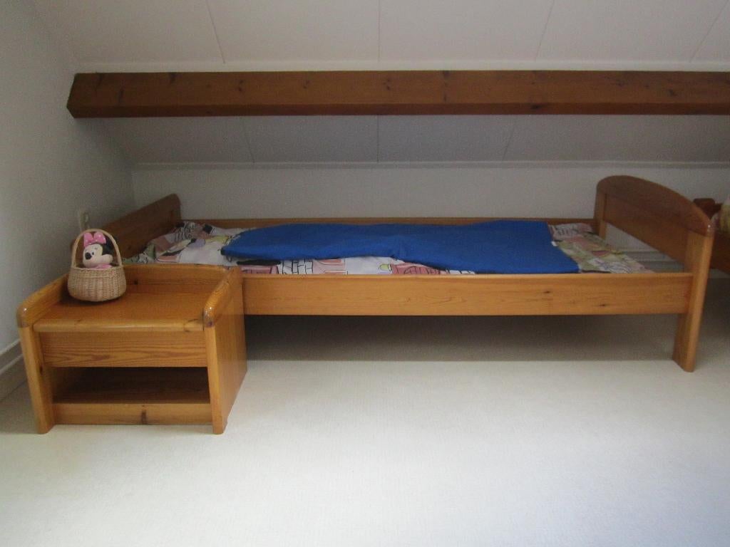 houten  ledikant 90x200cm, Huis en Inrichting, Slaapkamer | Bedden, Ophalen, Gebruikt, 90 cm, 200 cm