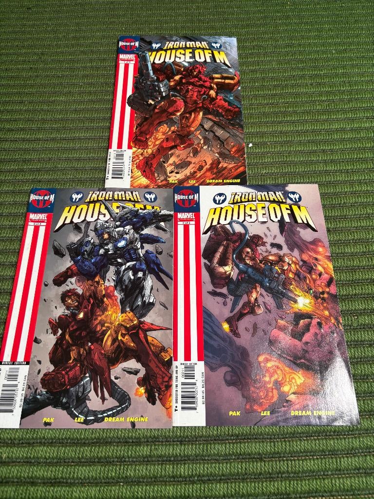 American Comics, House of M Iron Man (1-3 compleet, 5 Euro), Boeken, Strips | Comics, Complete serie of reeks, Ophalen of Verzenden