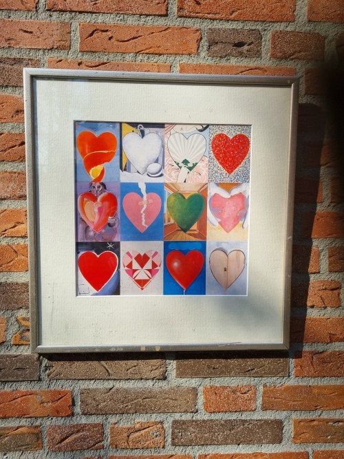 schilderij harten prent, Ophalen of Verzenden, 'T Olde Gre-j, Info@toldegrej.nl, Endepoelstraat 20f Didam
