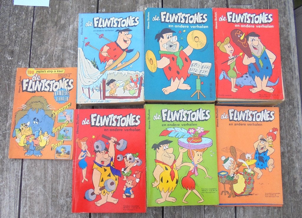 Grote verzameling 52 stripboeken "DE FLINSTONES" 1964-1970., Boeken, Gelezen, Hanna Barbera, Ophalen of Verzenden, Meerdere stripboeken