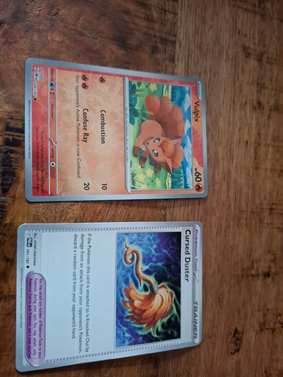 Pokémon kaarten Vulpix, Orbeetle, Cursed Duster, Spirit Mask, Ophalen of Verzenden, Gebruikt, Meerdere kaarten