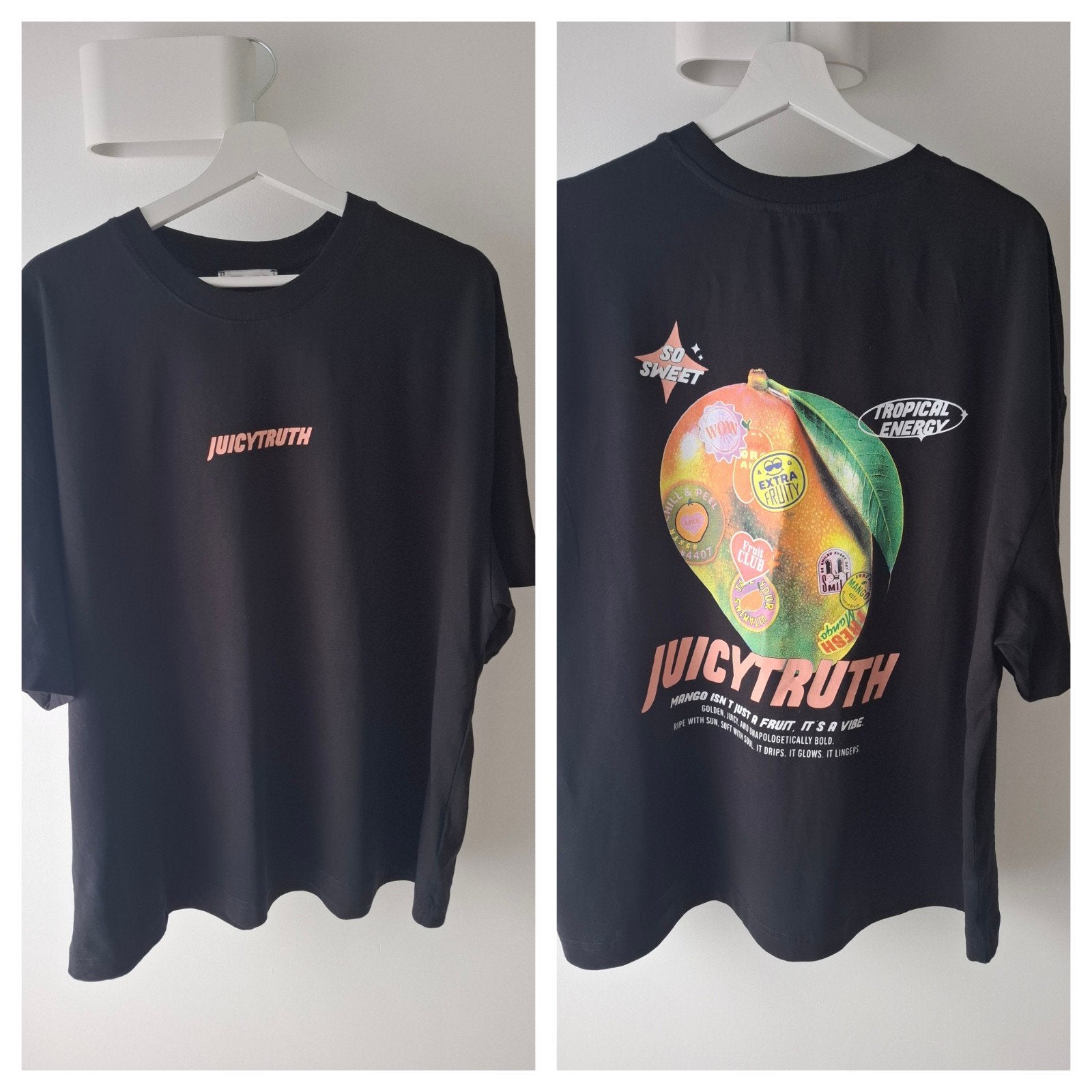 Nieuw dames tshirt maat xl zwart met mango print, Kleding | Dames, Zwart, Maat 46/48 (XL) of groter, Nieuw, Ophalen of Verzenden