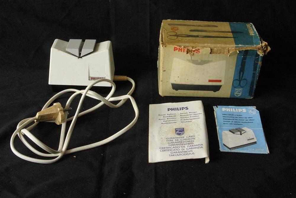 Philips scharen en messenslijper HM 3600 ( retro vintage ), Overige typen, Ophalen, Gebruikt