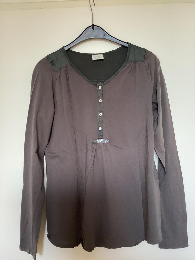 Hartford 100% katoen zacht soepel materiaal shirt, Maat 38/40 (M), Ophalen of Verzenden, Lange mouw, Grijs
