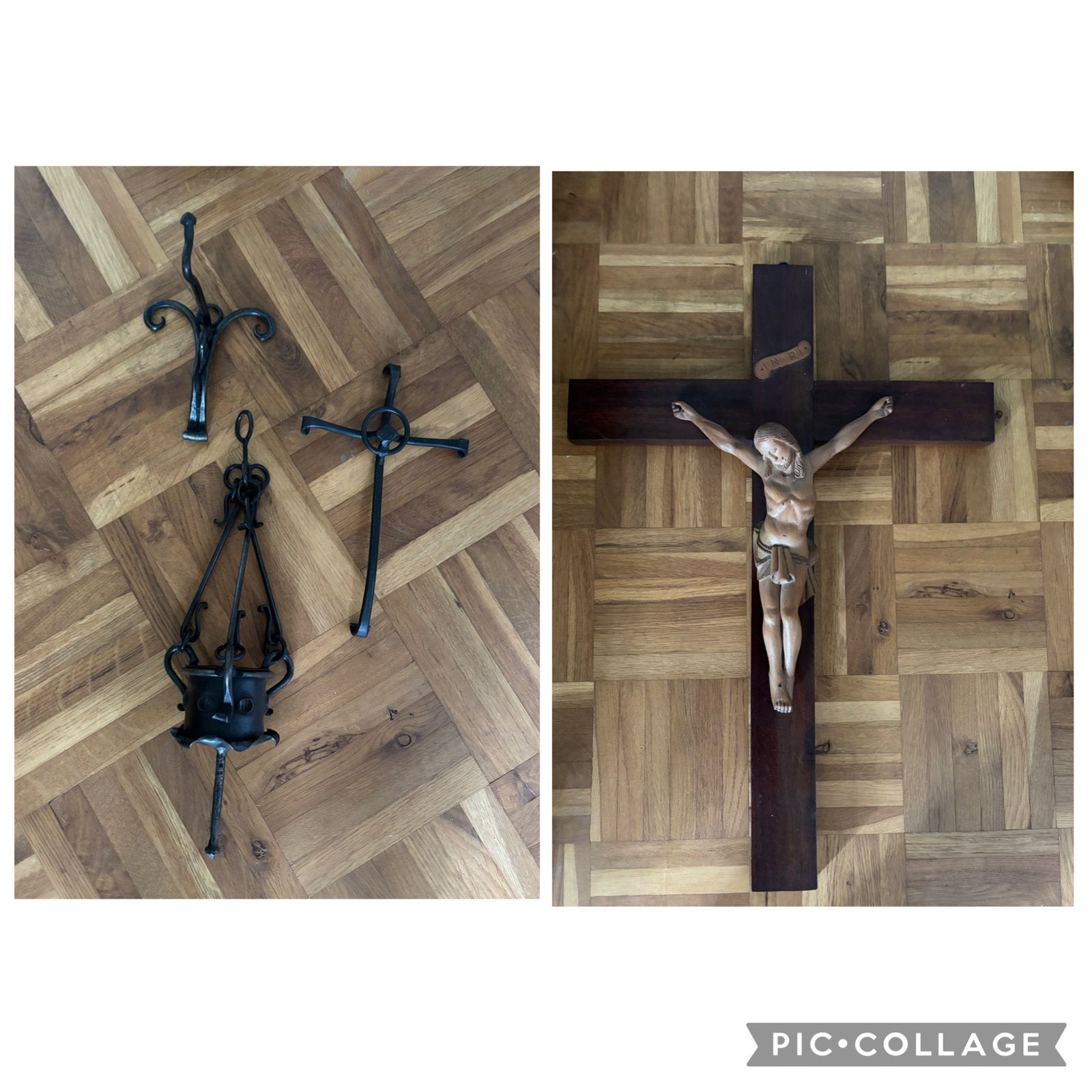 crucifix en godslampje, Ophalen of Verzenden