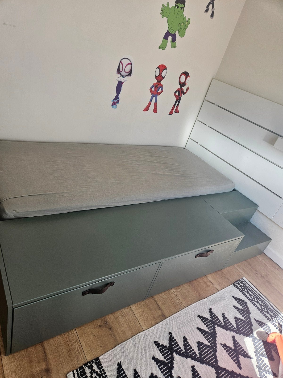 VT Wonen Kinderbed met matras en 2 lades - 80x200, Ophalen, Eenpersoons, Zo goed als nieuw, 80 cm
