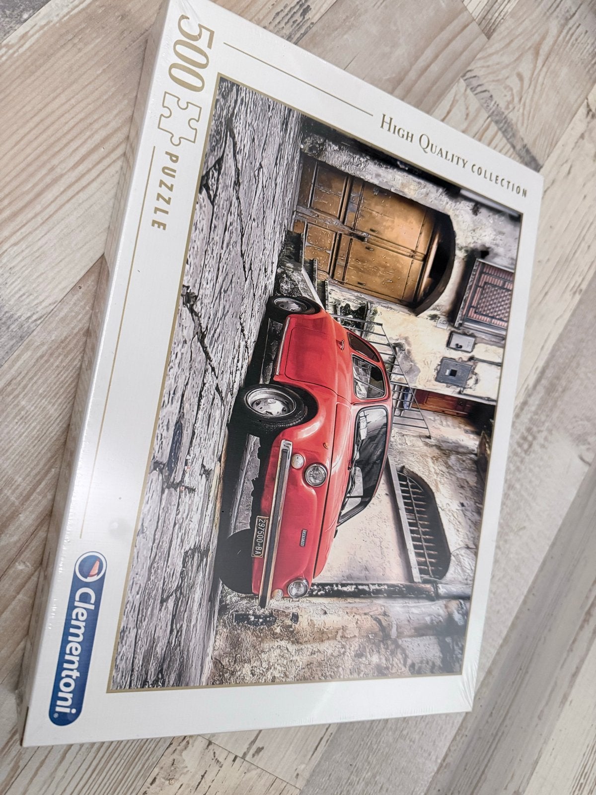 Clementoni 500 stukjes Fiat 500 oldtimer puzzel nieuw, Ophalen of Verzenden, 500 t/m 1500 stukjes, Nieuw, Legpuzzel