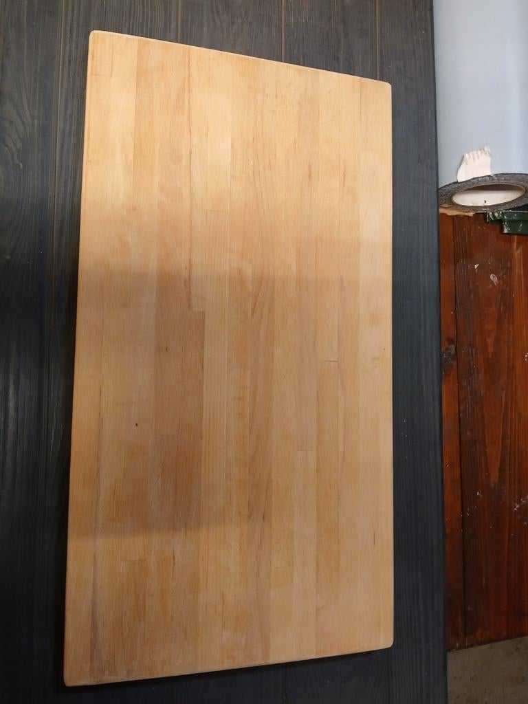 Houten snijplank 2,5 cm dik massief beuken, Gebruikt, Hout, Snij-/serveerplank, Ophalen of Verzenden
