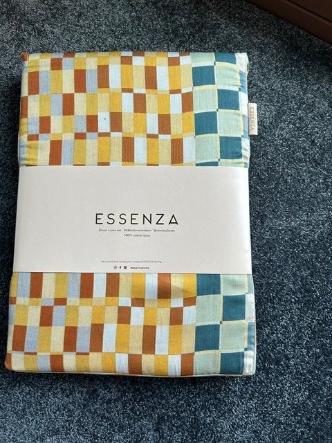 200/220  Essenza Dekbedovertrek 100% Satijn Katoen, Info@essenzahome.nl, Essenza, Katoen, Ophalen of Verzenden