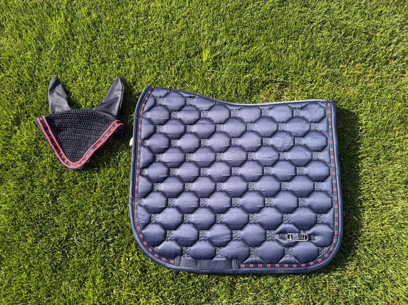 N brands dekje en oornetje, Full (L), Nieuw, Ophalen of Verzenden, Blauw