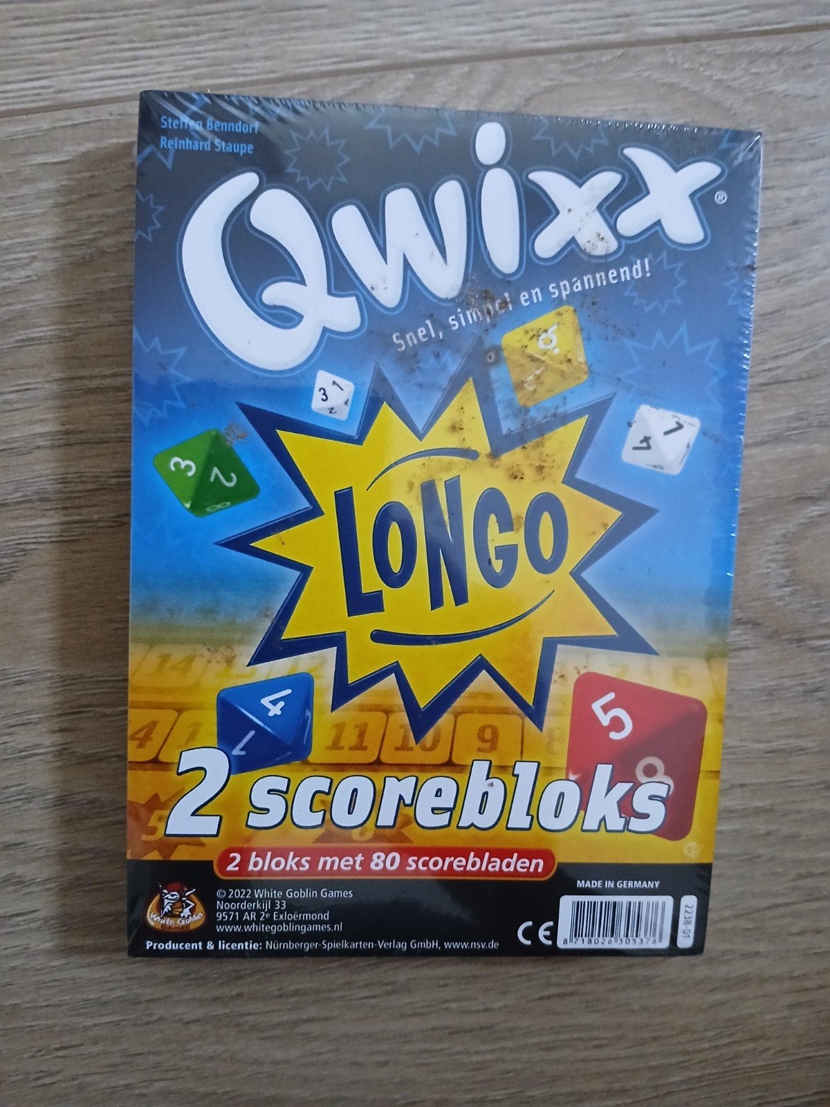 Qwixx Longo dobbelspel - Snel, simpel en spannend!, Ophalen of Verzenden, Nieuw, Nürnberger-Spielkarten-Verlag GmbH