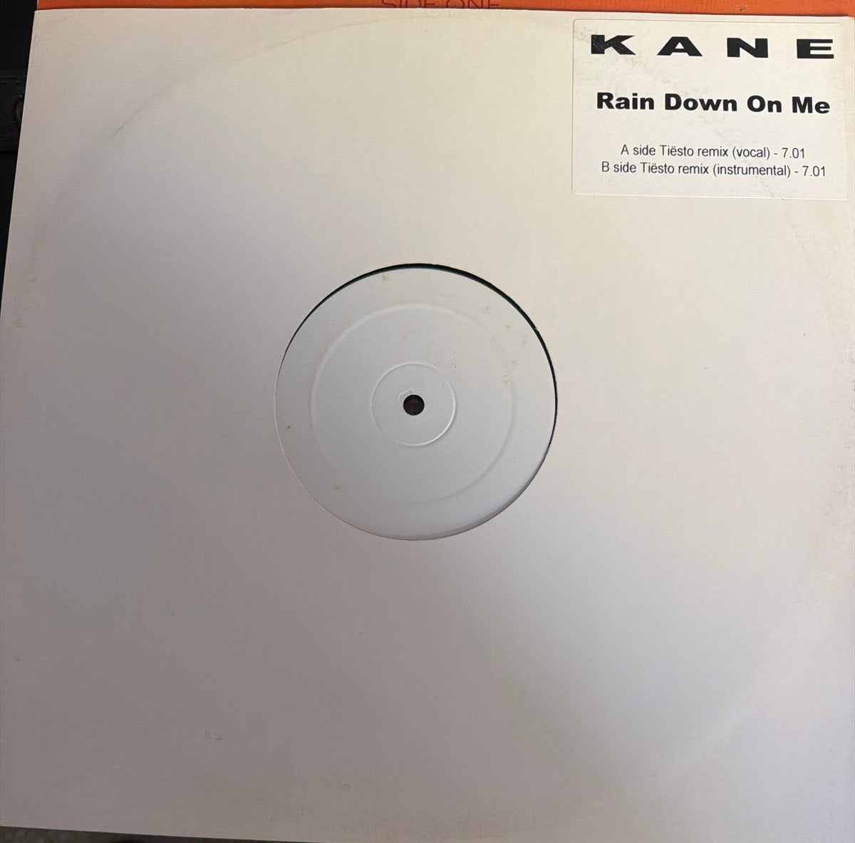 Kane / Tiësto - Rain Down On Me (Tiësto Remix) 12 inch vinyl, LP, Trance, Ophalen of Verzenden, Zo goed als nieuw