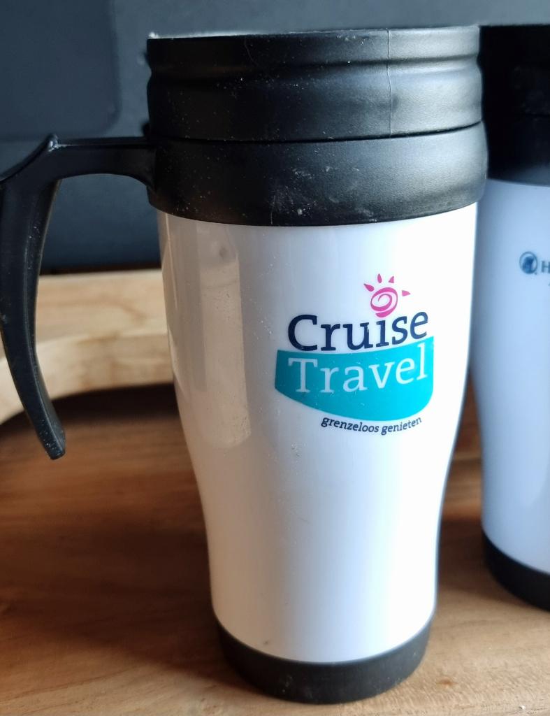 Cruise travel koffiebeker to go - thermosbeker - IZGST, Ophalen of Verzenden, Zo goed als nieuw, Gebruiksvoorwerp