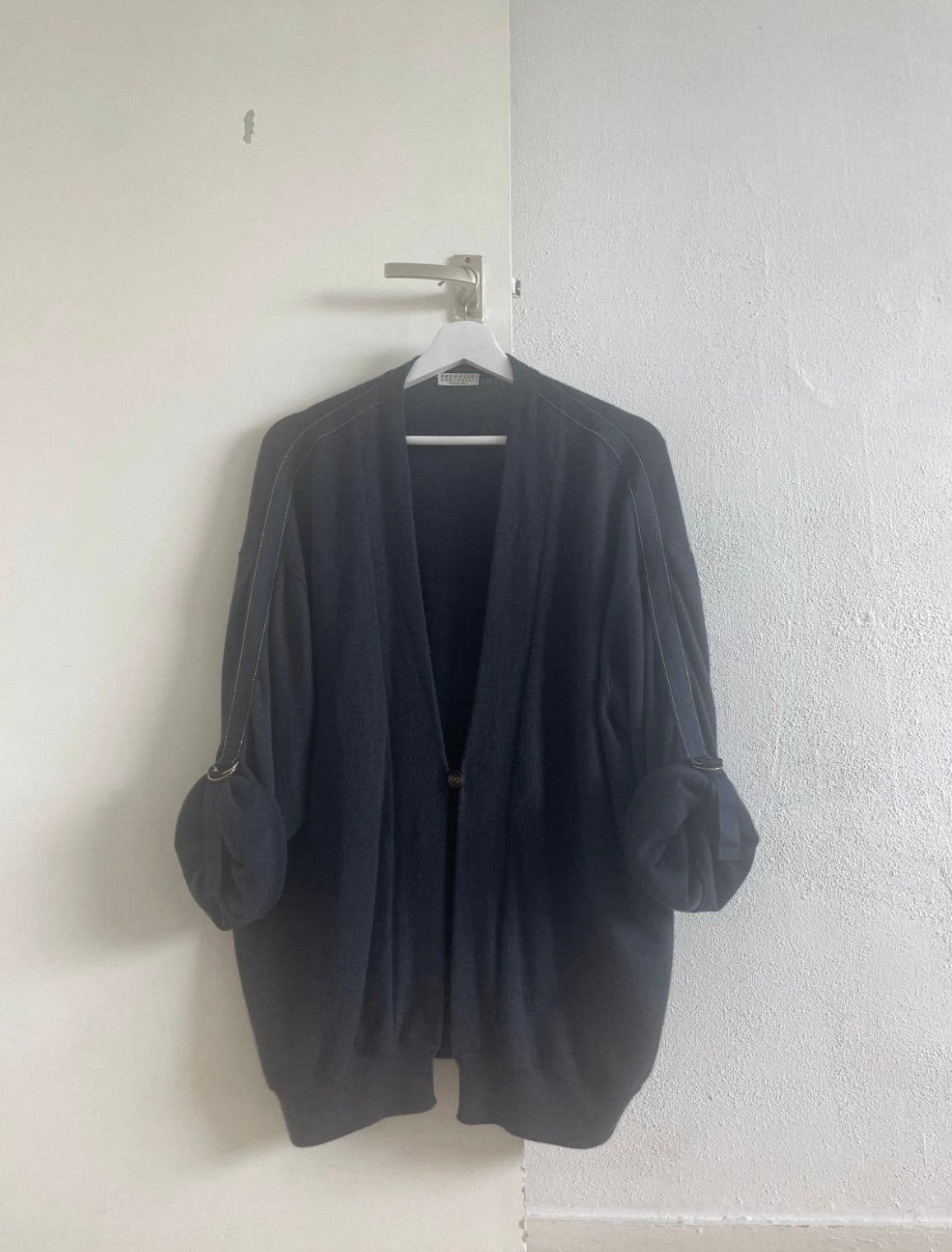 Brunello Cucinelli Cashmere Vest / Cardigan Donkerblauw, Kleding | Dames, Ophalen, Zo goed als nieuw, Blauw