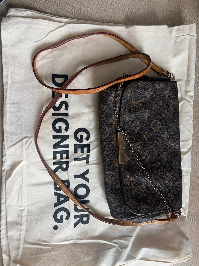 Originele Louis Vuitton tas - Gekocht bij Get Your Designer, Ophalen of Verzenden, Gebruikt, Bruin, Schoudertasje
