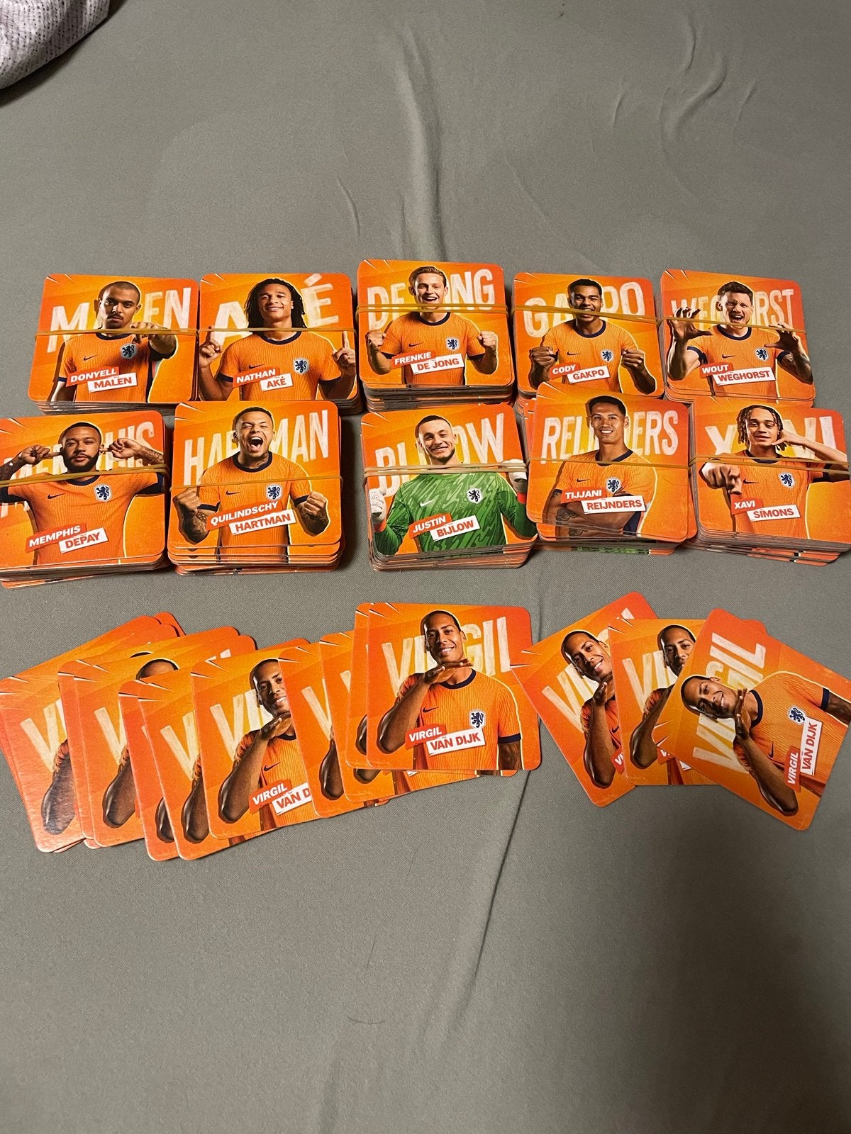 Oranje voetbal onderzetters, Ophalen, Gebruikt, Overige sporten, Poster, Plaatje of Sticker