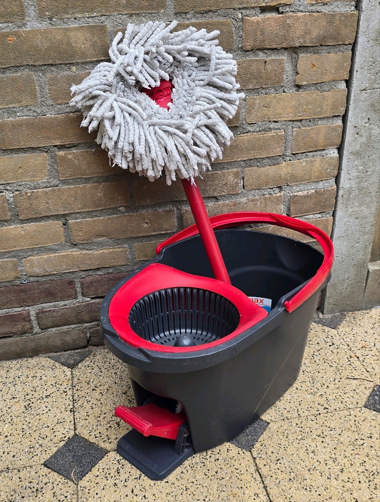 Vileda Turbo Dweilset met Pedaalperssysteem, Ophalen, Mop of Dweil