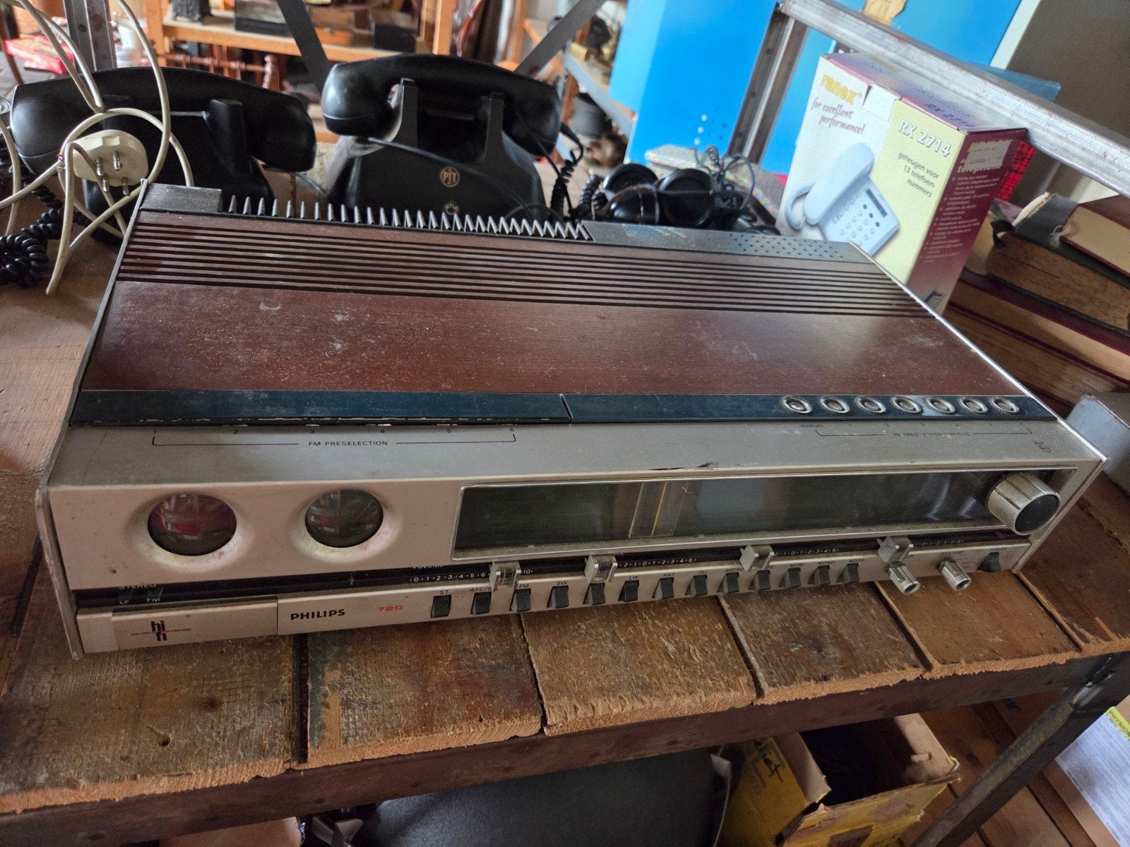 Philips Stereo Receiver - Vintage Audio, Gebruikt, 60 tot 120 watt, Stereo, Ophalen