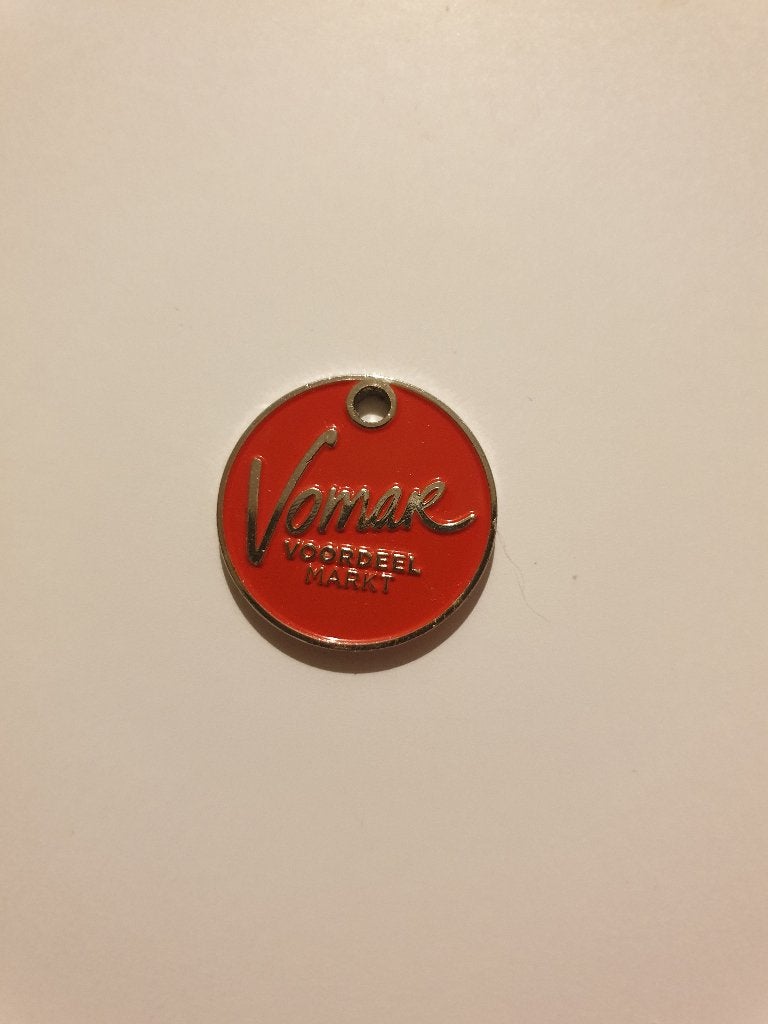 3455 winkelwagen muntje vomar, Verzenden