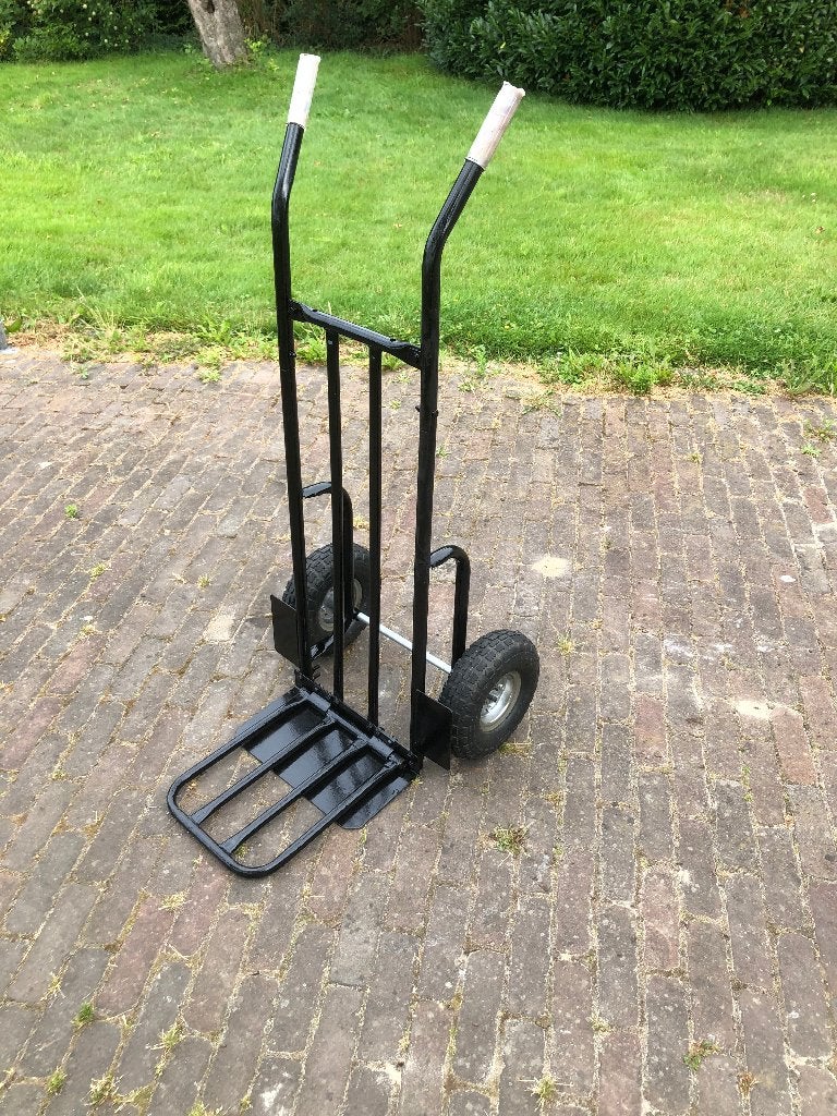 Steekkar zwart met groot opklapbaar ook rvs steekwagen 316, 100 liter of meer, Ophalen, Gebruikt, Steekwagen