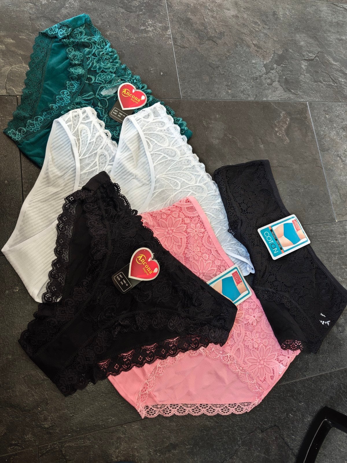 Set van 6 nieuwe slipjes maat 42/44, diverse kleuren, Ancona, Ophalen of Verzenden, Meerkleurig, Slip