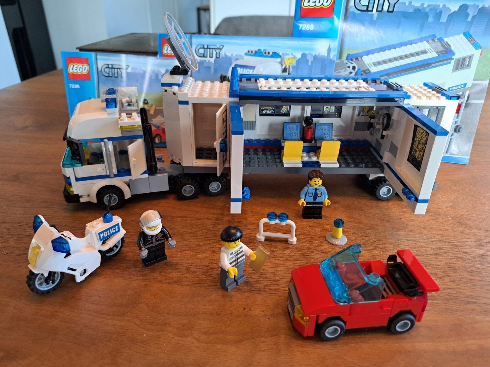 LEGO City Mobiele Politie Eenheid 7288, Ophalen of Verzenden, Zo goed als nieuw, Overige merken