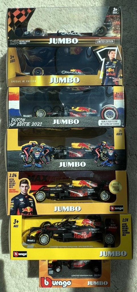 Max Verstappen Red Bull Racing collectie 1:24, Ophalen, Nieuw, Auto, Bburago