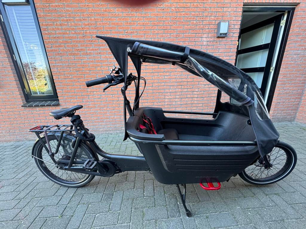 Batavus Fier 2 elektrische bakfiets met huif, Fietsen en Brommers, Overige merken, Elektrisch, Ophalen of Verzenden, Zo goed als nieuw