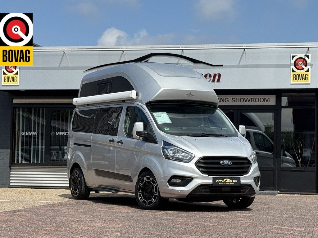 Ford Nugget plus hoog dak westfalia automaat 170 pk 4 slaapp, Caravans en Kamperen, Campers, Automaat, Buscamper of Camperbus