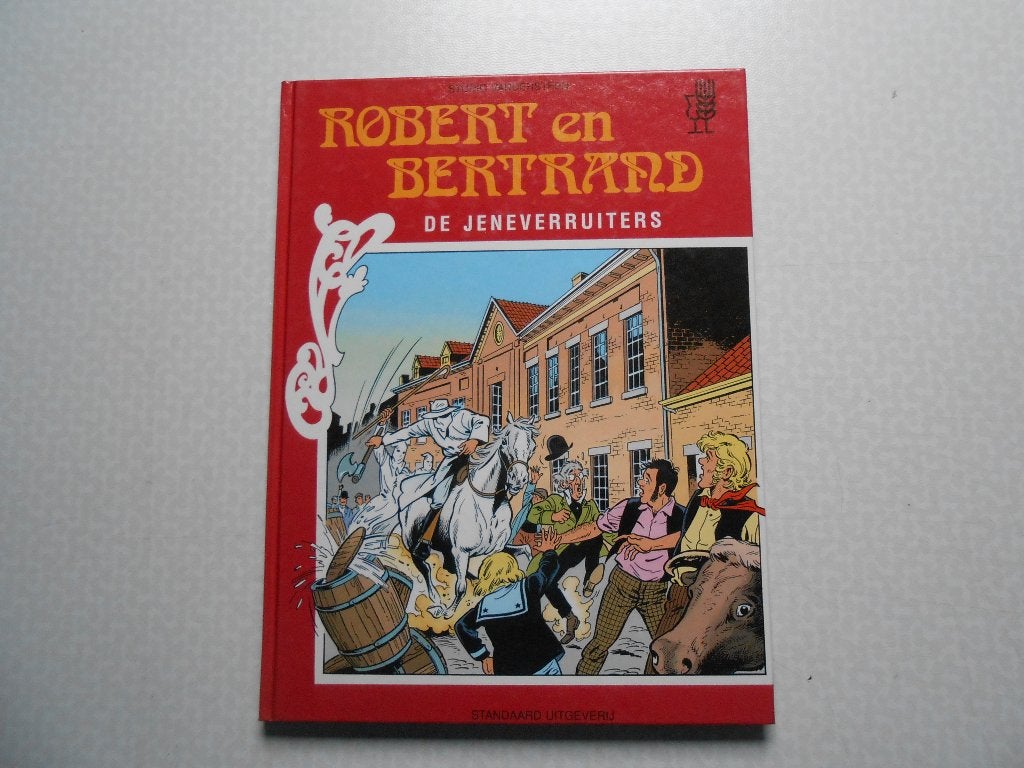 Robert en Bertrand De jeneverruiters 1989 Reclame jenevermus, Boeken, Willy Vandersteen, Eén stripboek, Nieuw, Ophalen of Verzenden