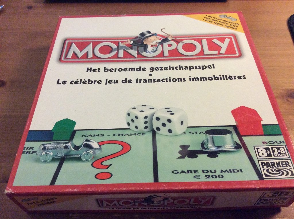 Monopoly, Belgische editie. bordspel van Parker. 2006, Een of twee spelers, Ophalen of Verzenden, Parker