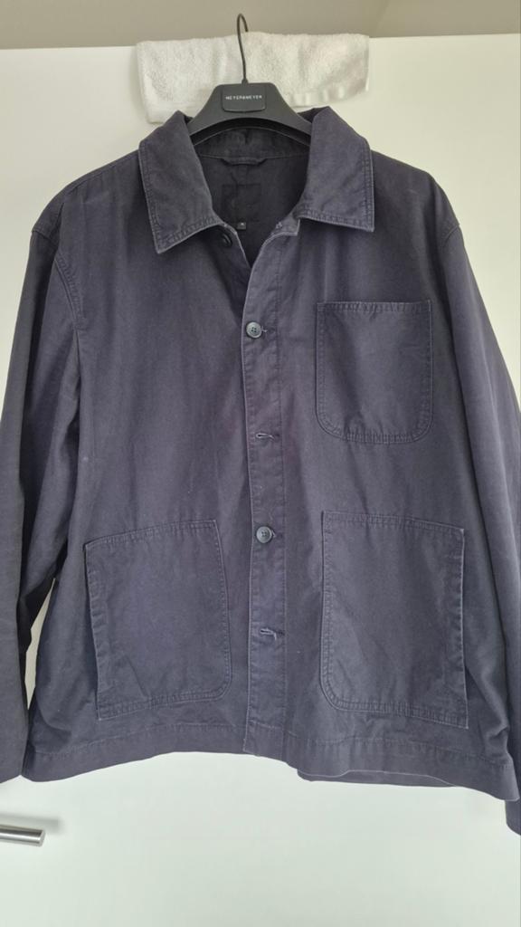ZGAN! C&A HEREN ZOMERJAS DONKERBLAUW KATOEN MT XL, Blauw, Maat 56/58 (XL), Zo goed als nieuw, C&A