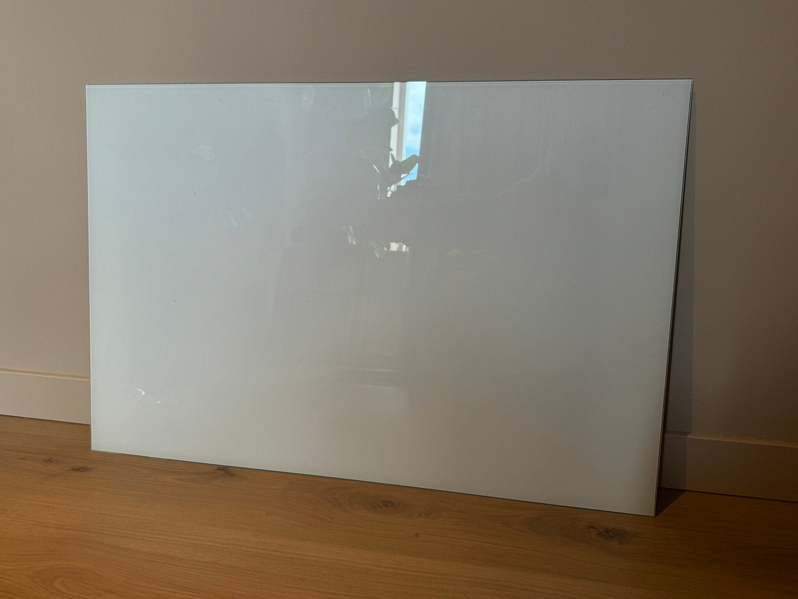 Sam creative whitebord glass clear white zwevend 60/90, Ophalen, Zo goed als nieuw, Whiteboard
