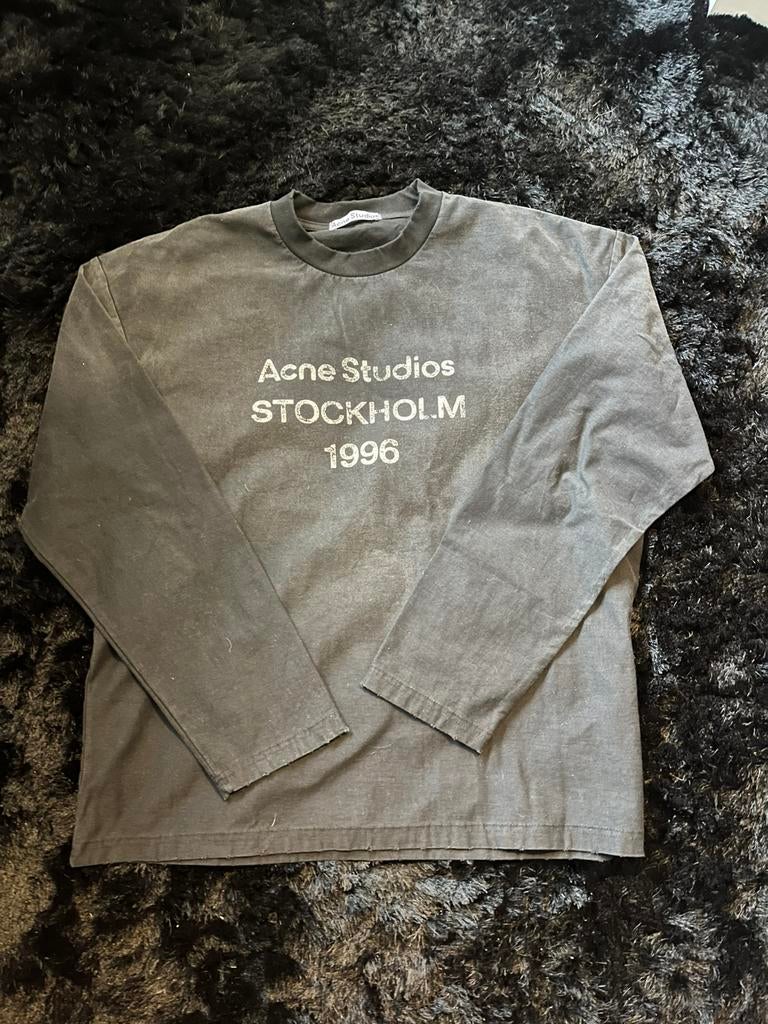 Acne Studios Longsleeve Stockholm 1996 Maat S, Ophalen of Verzenden, Zo goed als nieuw, Maat 46 (S) of kleiner, Grijs