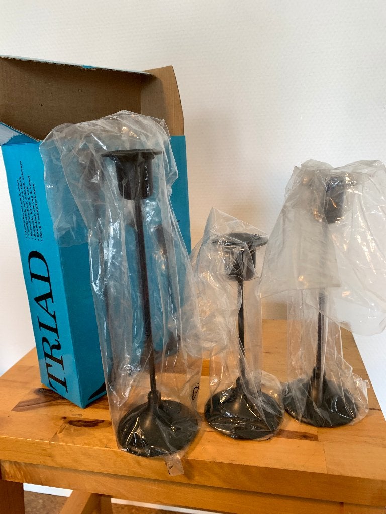 Triad Ikea Vintage Kandelaars set in originele verpakking., Zwart, IKEA, Nieuw, Ophalen of Verzenden