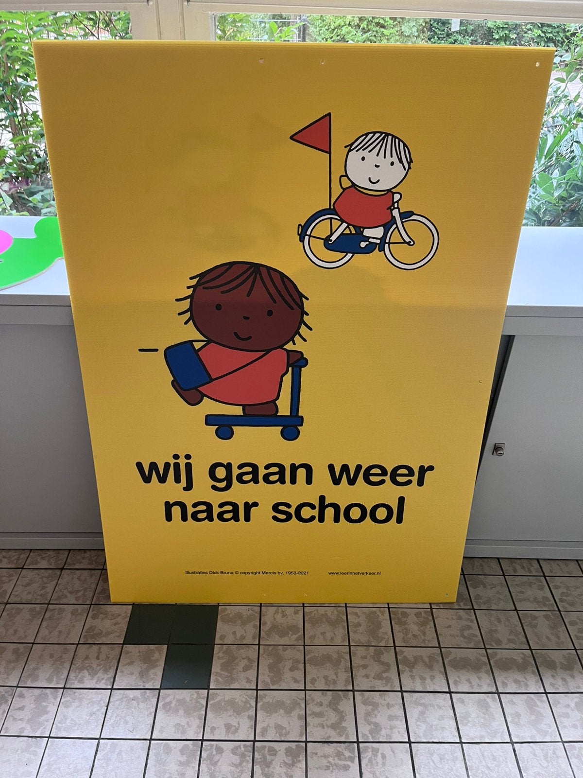 Dick Bruna  schoolplaten, Ophalen, Zo goed als nieuw, Reclamebord