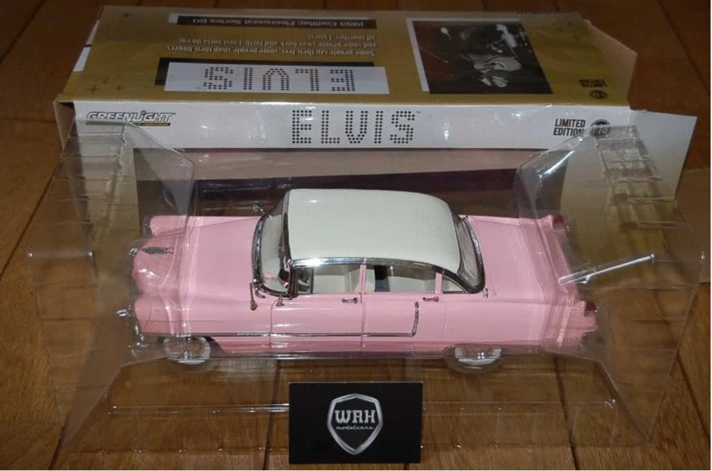 1:18 CADILLAC FLEETWOOD 1955 ELVIS Greenlight in box WRH, Verzenden, Zo goed als nieuw, Auto, Overige merken