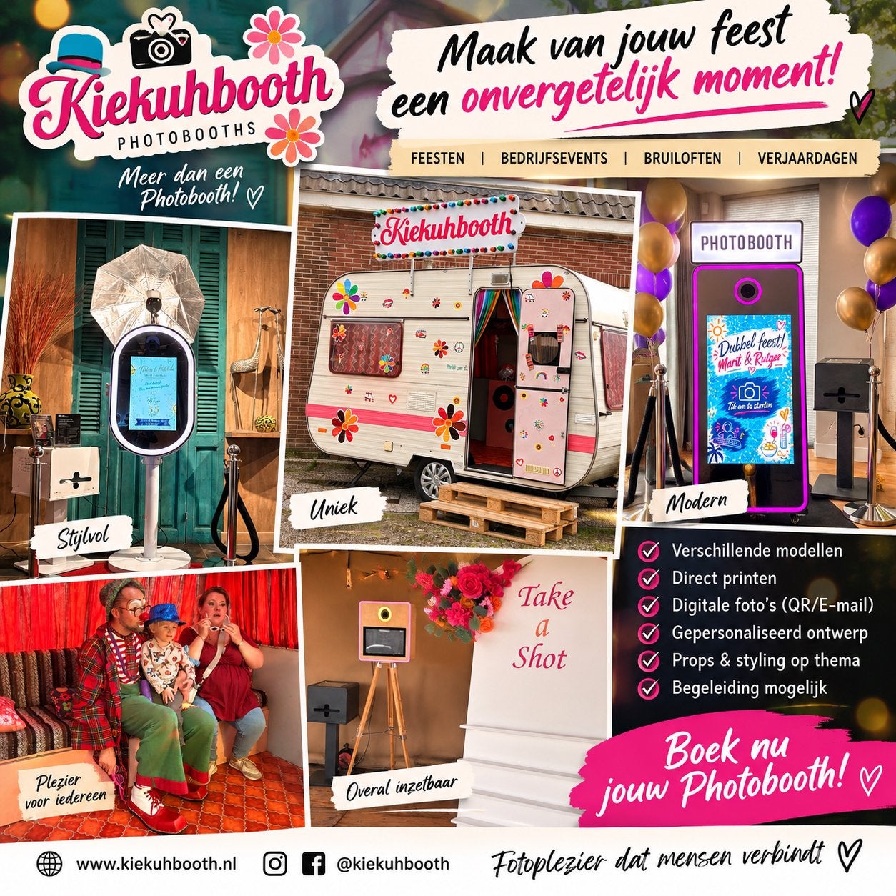 Photobooth huren, Ophalen