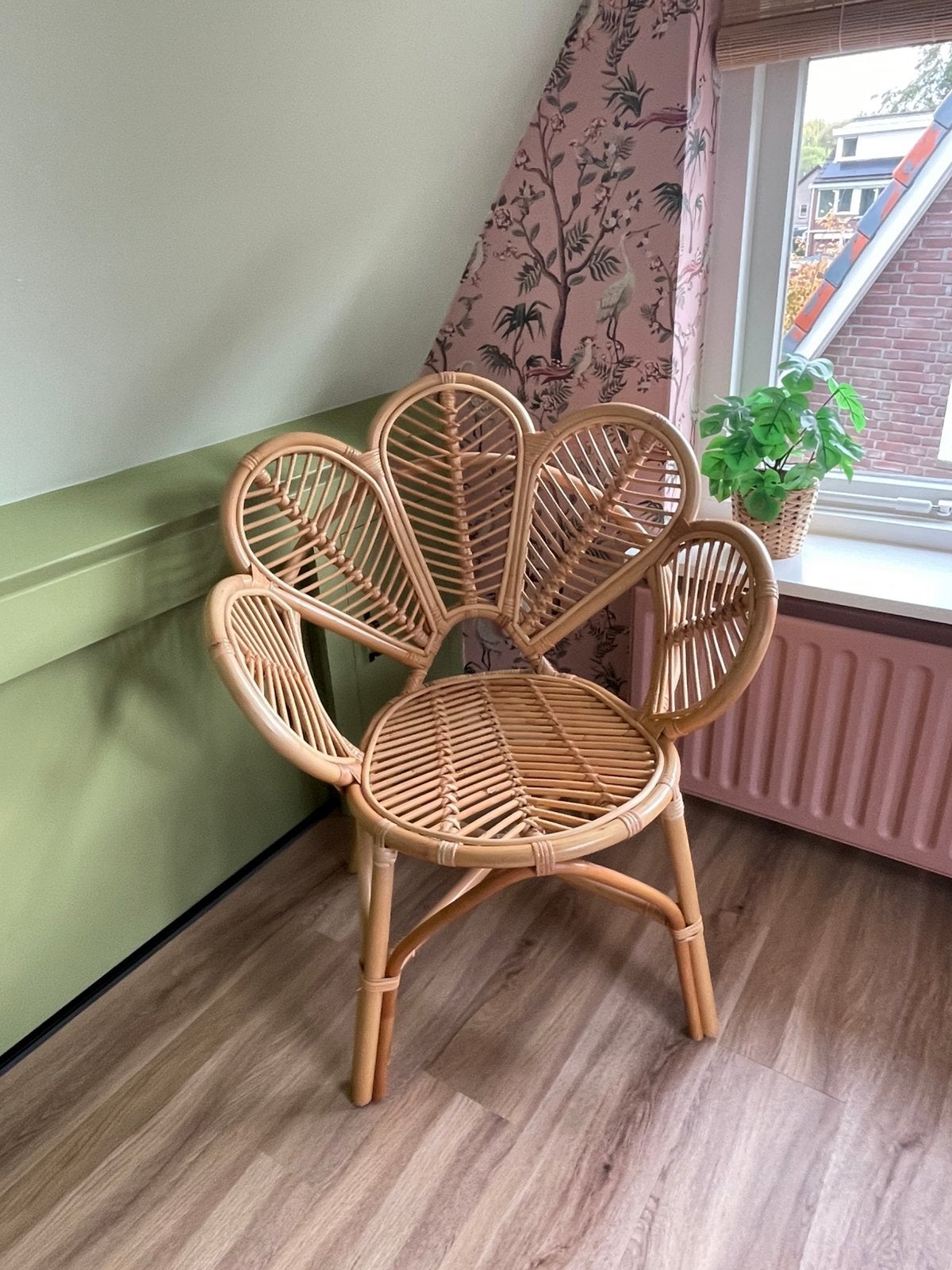 Rotan stoel, Ophalen, Bruin, Riet of Rotan, Zo goed als nieuw