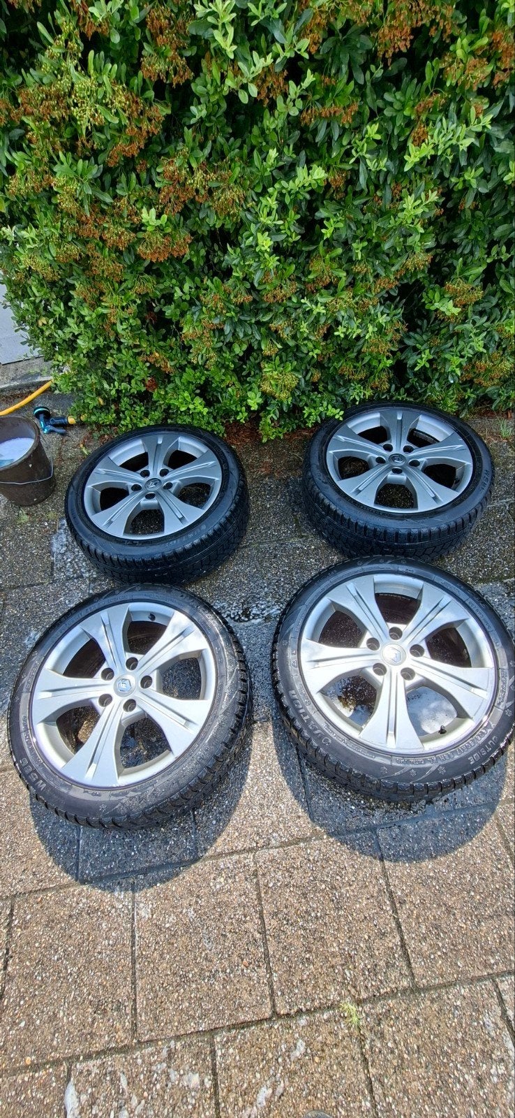 Renault Megane velgen met winterbanden, Ophalen, Gebruikt, Banden en Velgen, 17 inch