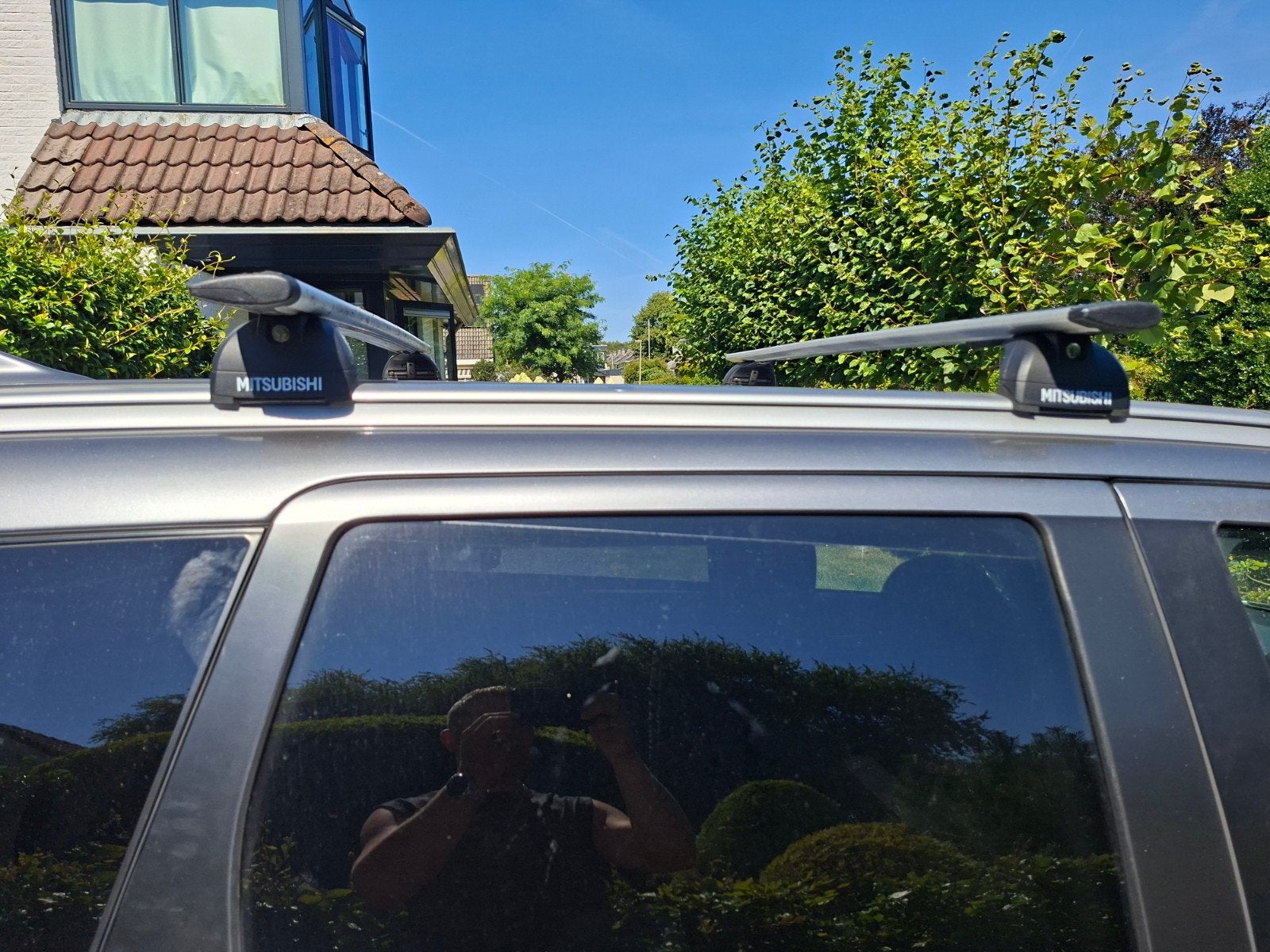 Originele Mitsubishi Outlander dakdragers met sleutel, Auto diversen, Dakdragers, Ophalen of Verzenden, Gebruikt