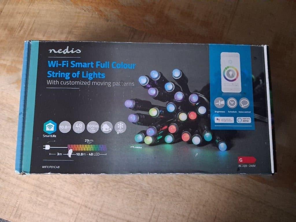Nedis Wi-Fi Smart Full Colour Lichtslinger - 10.8m, 48 LED, Ophalen of Verzenden, Nieuw, Overige merken, Overige typen