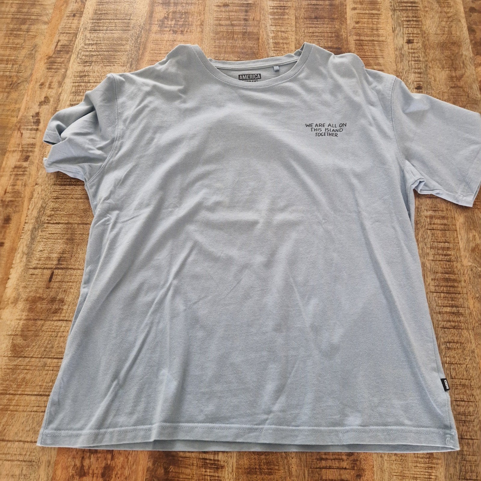 TE KOOP MOOI HEREN SHIRT AMERICAN TODAY MAAT L, Kleding | Heren, Ophalen of Verzenden, Zo goed als nieuw, Blauw