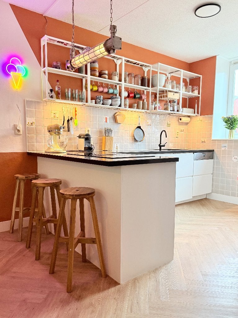 Complete en goed uitgeruste IKEA keuken, Ophalen, Gebruikt, Wit, Dubbelwandige keuken