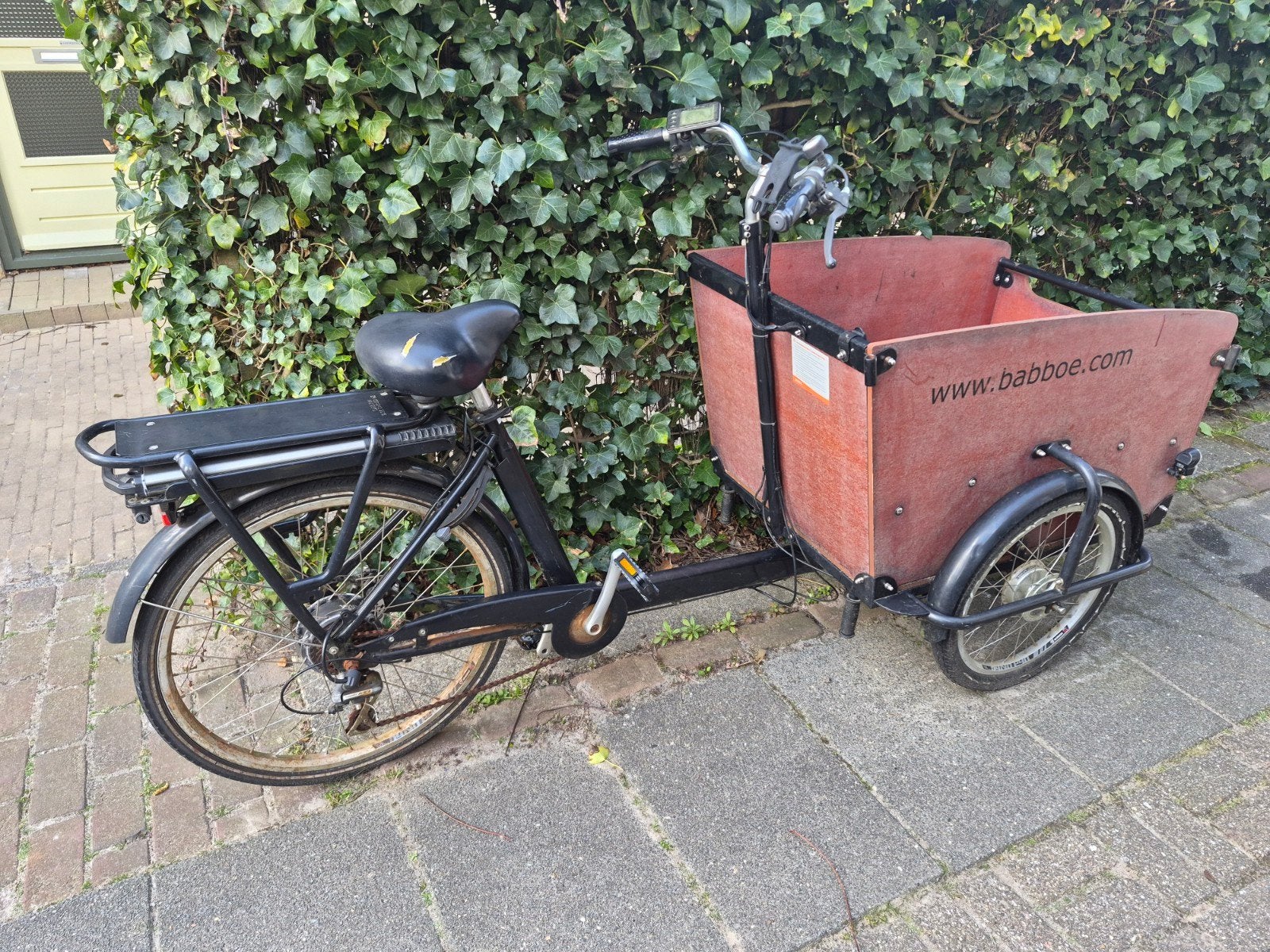 Babboe Big Bakfiets - met huif, Gebruikt, Huif, Ophalen of Verzenden, 2 kinderen