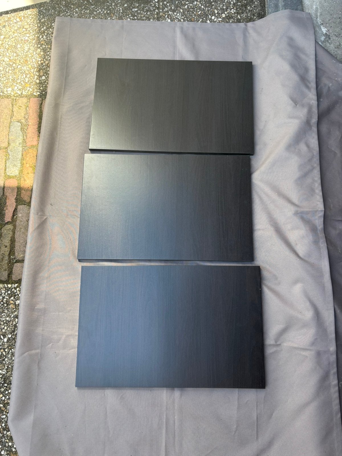 3x IKEA BESTA (Lappviken) deurtjes - Zwart, Huis en Inrichting, Ophalen, Gebruikt