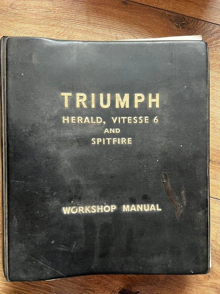 Triumph Herald, Vitesse 6 & Spitfire Werkplaatshandboek, Ophalen of Verzenden